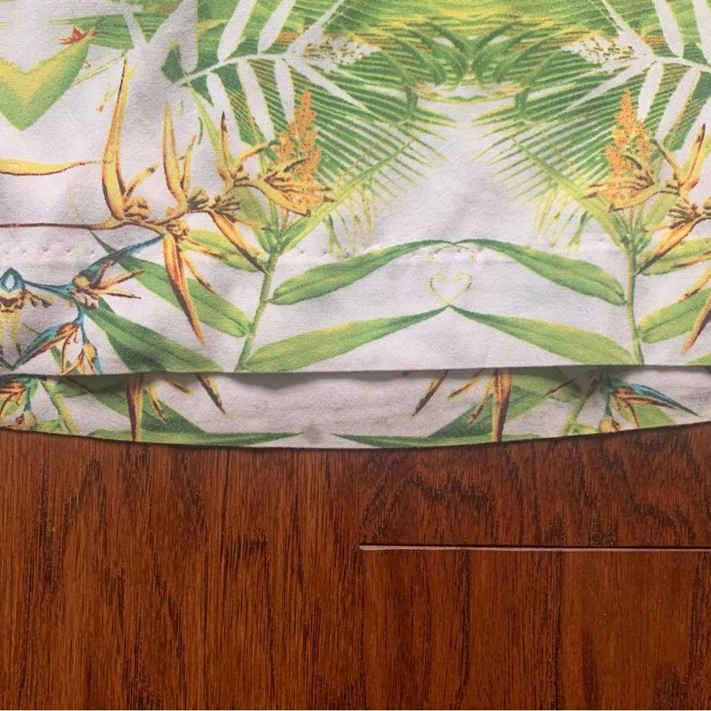 ISO Dalia Collection Mirrored Tropics Flowy Wide Leg Pant - Size 8 - Picture 7 of 11